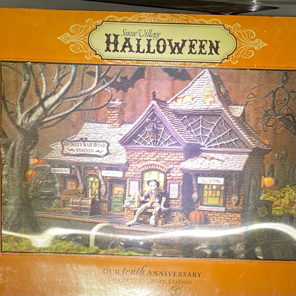Department 56 snow village Halloween.
